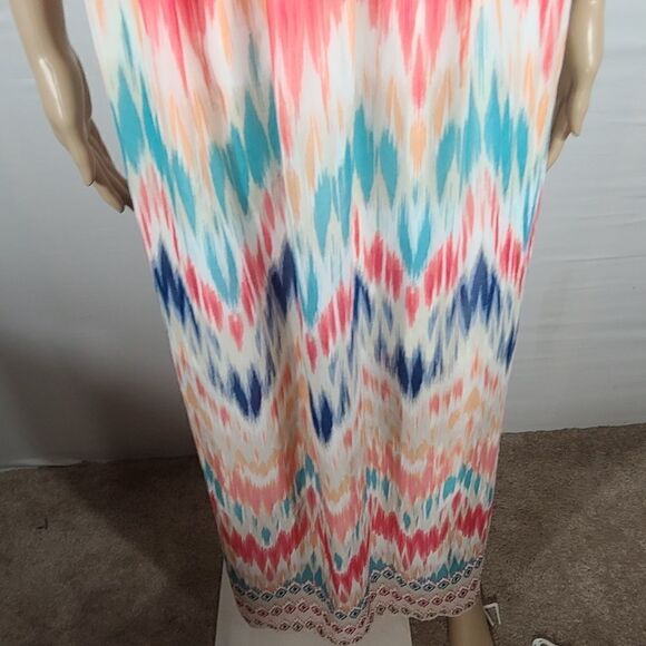 Maurices Coral Racerback Sleeveless Maxi Dress - Picture 7 of 9